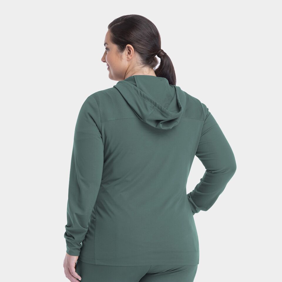 Women's Hooded Zip Front Jacket | 90301 - Image 2
